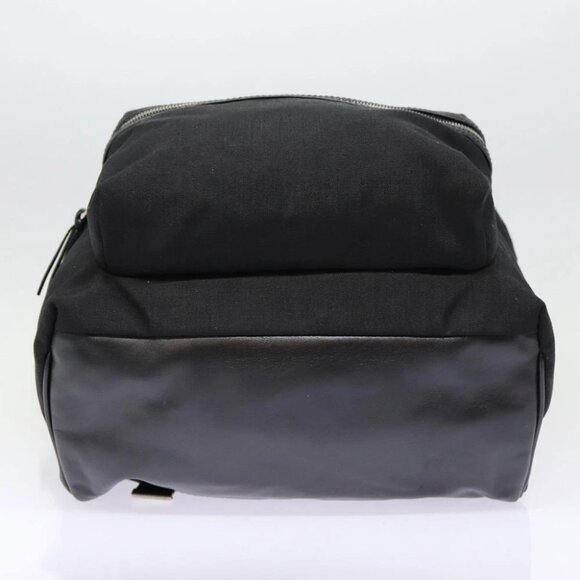 SAINT LAURENT Classic Hunter Backpack Canvas Black Silver Auth yk14364V - Picture 7 of 15